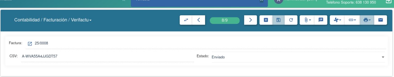 registro correcto - VeriFactu